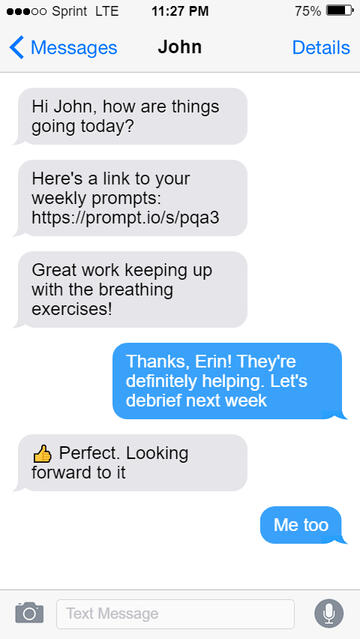 Text thread example